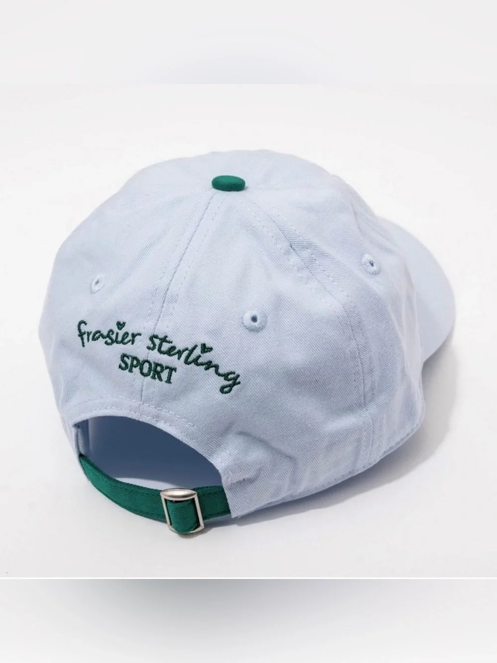 Target Pale Blue Tennis Club Cap with Green Accent